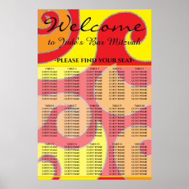 BM Bar und Bat Mitzvah in den 1960er Jahren Seatin Poster