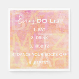 BM Bat Bar Mitzvah einfach subtile Napkins Serviette
