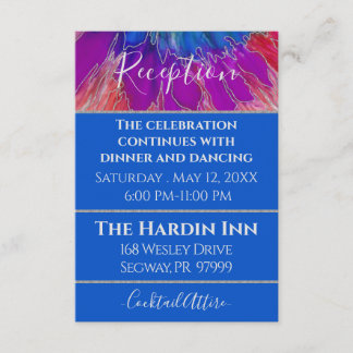 BM Bat Mitzvah Bar Mitzvah Elegante Gefärbte Krawa Begleitkarte