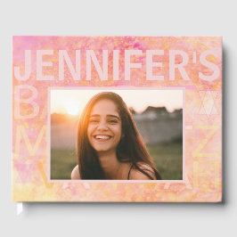 BM Bat oder Bar Mitzvah Party einfach subtil Gästebuch