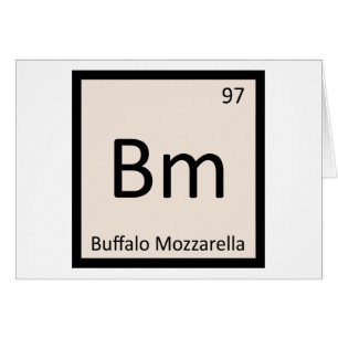 Bm - Buffalo Mozzarella Cheese Chemistry Symbol