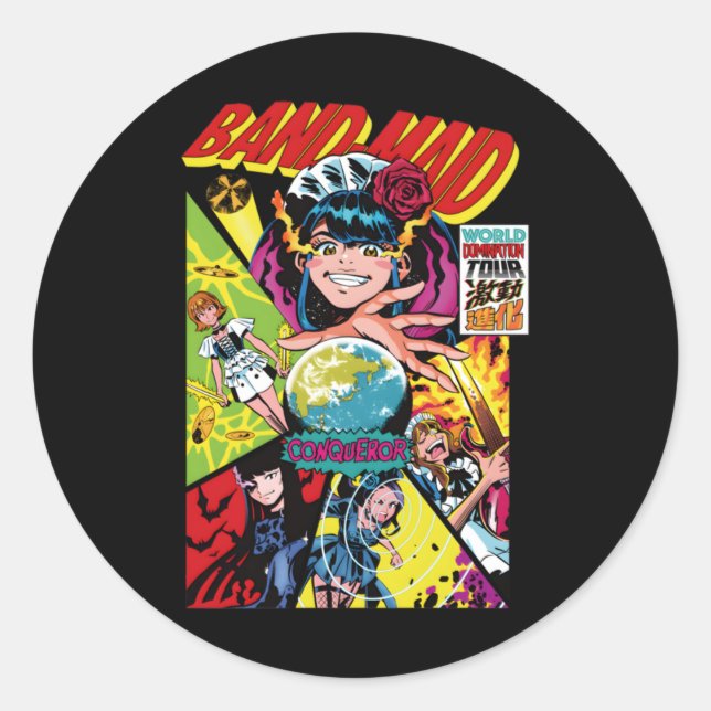 Bm World Domination Tour Sticker (Vorderseite)