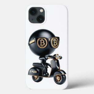 Bman auf einem Roller, Bitcoin, von Natasha Us Case-Mate iPhone Hülle