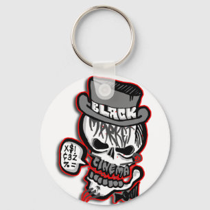 BMC graues Schädellogo Schlüsselanhänger