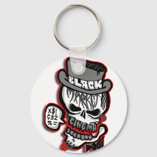 BMC Graues Skull-Logo Schlüsselanhänger