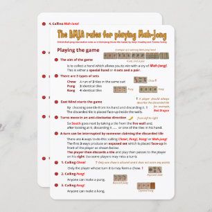 BMJA ordnet Karte - Spielen des Spiels (1) an