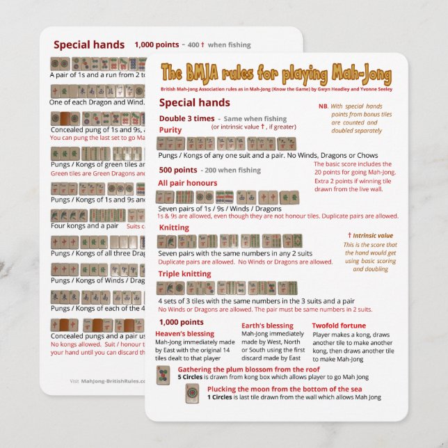 BMJA-Regelkarte - Besondere Hände Einladung (Vorne/Hinten)