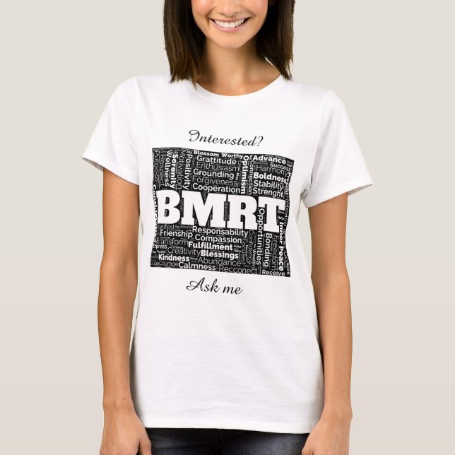 BMRT Black. Lass's verbreitet das Wort! T-Shirt (Vorderseite)