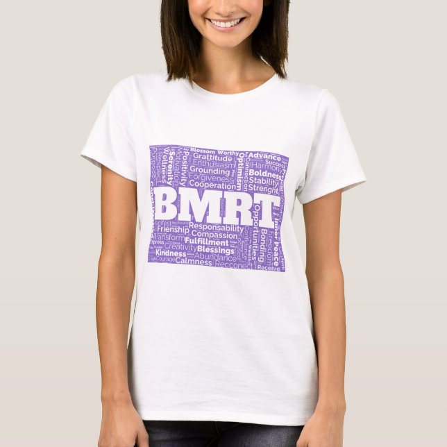 BMRT lila Lasse das Wort verbreiten! T-Shirt (Vorderseite)