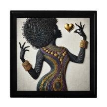 BMSC AfroCentric Holzschmuck Keepake Box 4