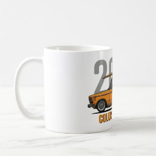 BMW 2002 Colorado Orange Surfboard Klassiker Kaffeetasse