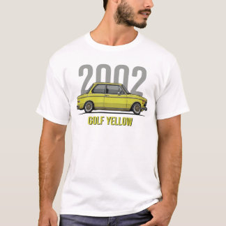 BMW 2002 Golf Gelb Oldtimer T-Shirt