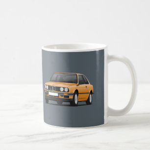 BMW 3 Reihe, E30, orange Tasse