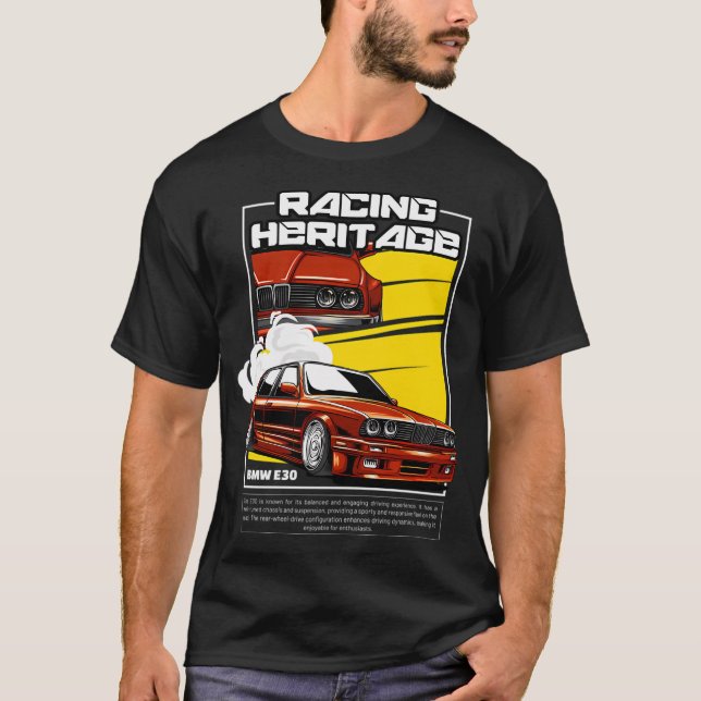 BMW E30 Racing Heritage T-Shirt (Vorderseite)