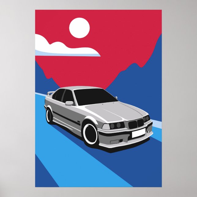 BMW E36 POSTER (Vorne)