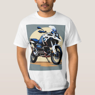 BMW GS 1250 Adventure Bike Front View Vector Logo" T-Shirt