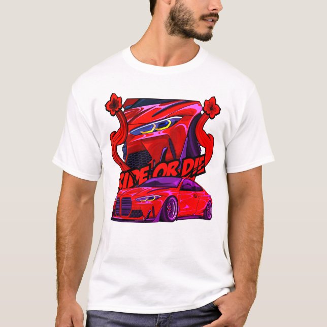 Bmw Illustration T-Shirt (Vorderseite)