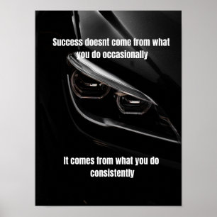BMW Inspiriertes Motivationsposter – Verwirkliche Poster