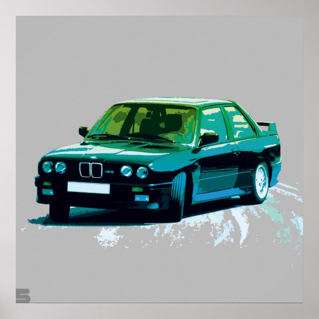 BMW M3 E30 POSTER (Vorne)