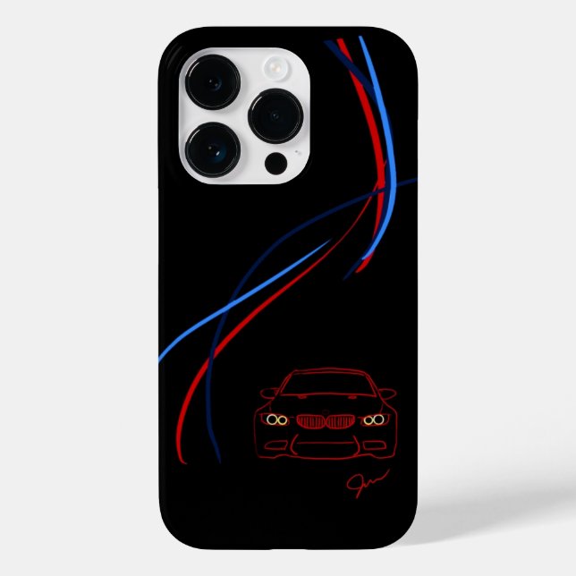 BMW M3 Streifen iPhone 14 Fall Case-Mate iPhone Hülle (Rückseite)