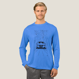 BMW M4 F82 Drift Line Art Smoke Langarm T-Shirt Tri-Blend Shirt
