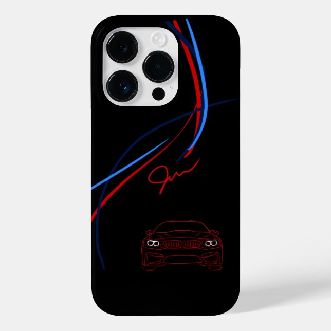 BMW M4 Streifen iPhone 14 Fall Case-Mate iPhone Hülle (Rückseite)