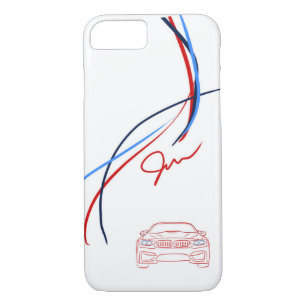 BMW M4 Stripes iPhone 7 Weiß-Kasten Case-Mate iPhone Hülle