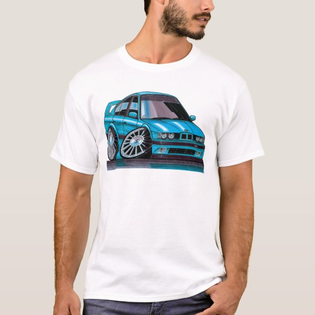 BMW M5 Reihe 5 Design in wunderschönen Karikaturen T-Shirt (Vorderseite)