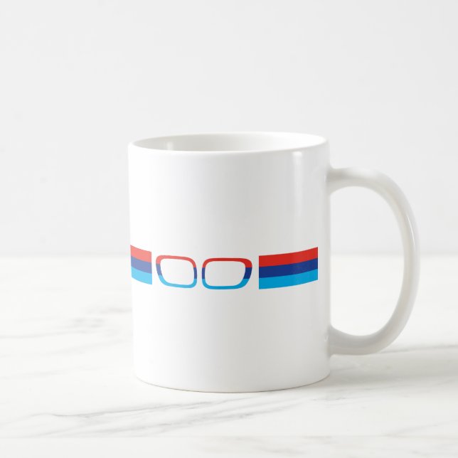 BMW M horizontale Streifen und Nieren Tasse (Rechts)