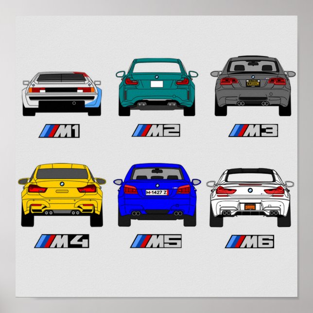BMW M-Serie Poster (Vorne)