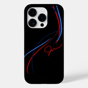 BMW ///M Streifen iPhone 14 Gehäuse (schwarz) Case-Mate iPhone Hülle