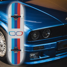 BMW M Streifen und Nieren Fan-Art, weiß