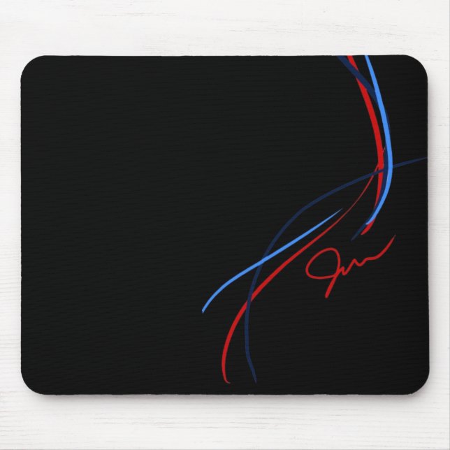 BMW M Stripes Mausunterlage Mousepad (Vorne)