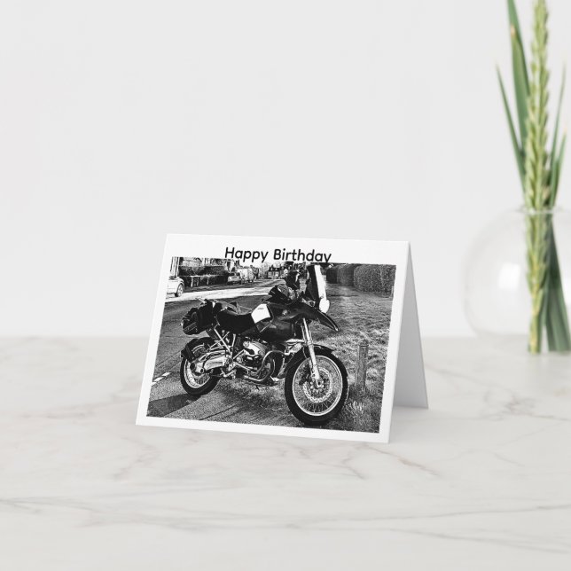 BMW Motorrad-Geburtstag Karte (Vorderseite)