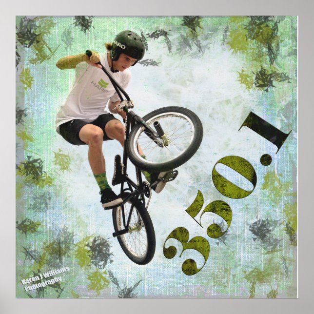 BMX 350.1, Copyright Karen J Williams Poster (Vorne)
