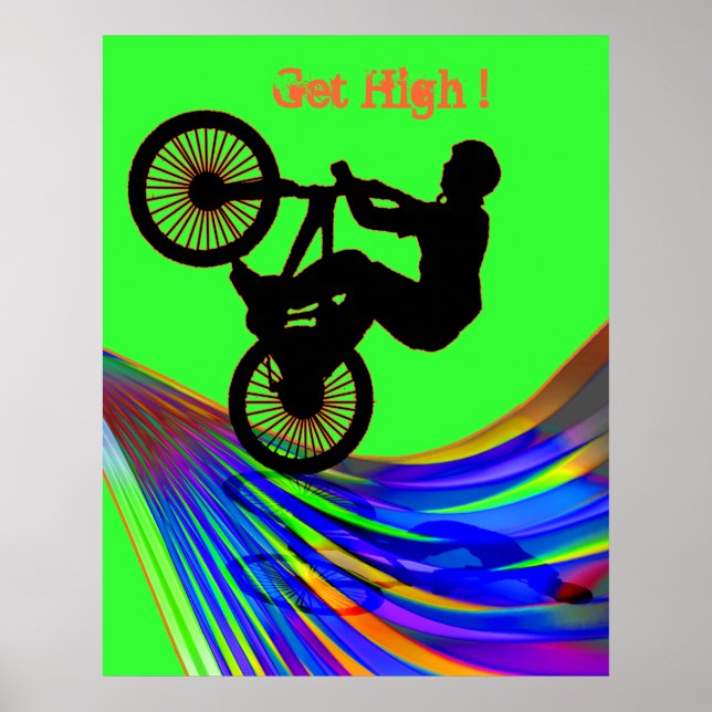 BMX auf der Rainbow Road Poster (Vorne)