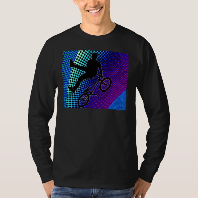 BMX auf Fraktal-Film-Festzelt T-Shirt (Vorderseite)