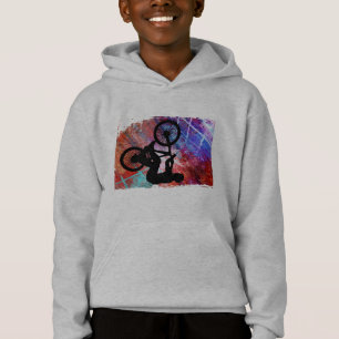 BMX auf rostigem Schmutz Hoodie