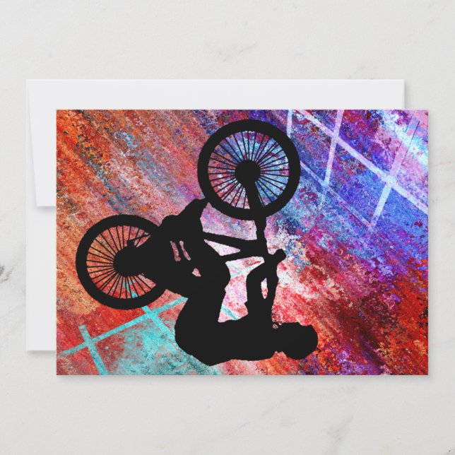 BMX auf Rusty Grunge (Vorderseite)