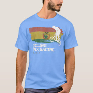 BMX Bike Bolivien Flag Radfahren BMX 30 T-Shirt