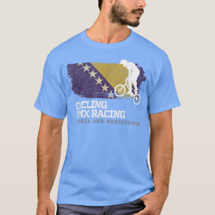 BMX Bike Bosnien und Herzegowina Flag Fahrradfahre T-Shirt
