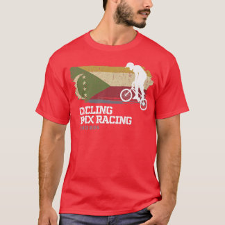 BMX Bike Comoros Flag Radrennen BMX 2 T-Shirt
