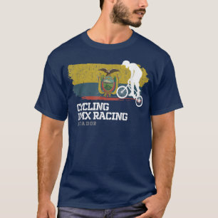 BMX Bike Ecuador Flag Radfahren BMX 33 T-Shirt