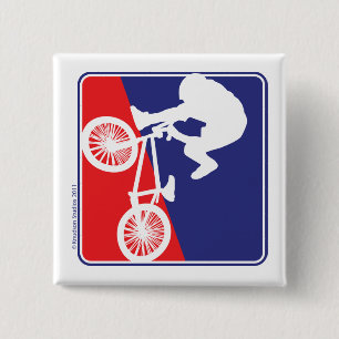 BMX Bike-Fahrer Button