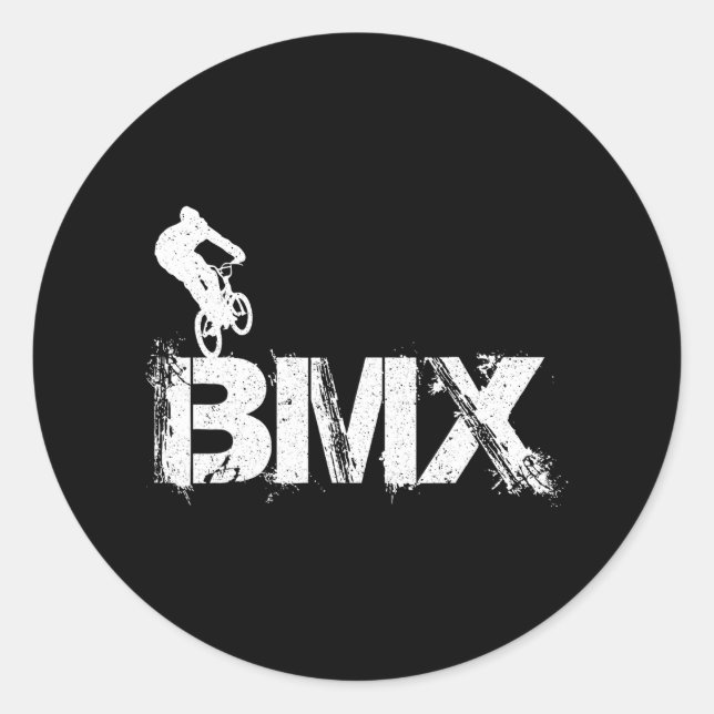 BMX Bike Fans Boys BMX Zubehör Runder Aufkleber (Vorderseite)