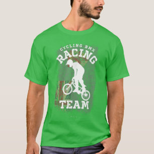 BMX Bike Fiji Flag Radrennen BMX 347 T-Shirt