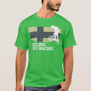 BMX Bike Finnland Flaggen Radrennen BMX 30 T-Shirt