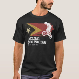 BMX Bike Ost-Timor-Flagge Radfahren BMX T-Shirt
