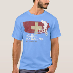 BMX Bike Schweiz Flag Radrennen BM T-Shirt