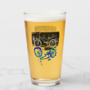BMX Bike Sport Farbige Reflexion Glas